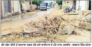 ਭੀਖੀ ਬੱਸ ਅੱਡੇ ਤੋਂ ਬਰਨਾਲਾ ਰੋਡ ਬਾਈਪਾਸ ਸੜਕ ’ਤੇ ਗੰਦੇ ਪਾਣੀ ਦੀ ਨਿਕਾਸੀ ਲਈ ਮਾਸਟਰ ਪਲਾਨ ਦੀ ਲੋੜ