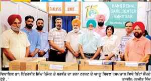 ਸਰਬੱਤ ਦਾ ਭਲਾ ਟਰੱਸਟ ਵਲੋਂ ਸਿਵਲ ਹਸਪਤਾਲ ਨੂੰ ਮੁਫ਼ਤ ਡਾਇਲਸਿਸ ਕਿੱਟਾਂ ਭੇਟ