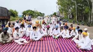 ਸਿੱਖ ਜਥੇਬੰਦੀਆਂ ਵੱਲੋਂ ਨੈਸ਼ਨਲ ਹਾਈਵੇ 54 ਜਾਮ