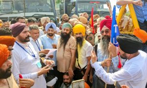 ਮੁੱਖ ਮੰਤਰੀ ਦੇ ਪਿੰਡ ਸਤੌਜ ’ਚ ਮੁਲਾਜ਼ਮਾਂ ਦਾ ਪ੍ਰਦਰਸ਼ਨ, ਪੁਲਿਸ ਬੈਰੀਕੇਡ ਕੀਤੇ ਪਾਰ