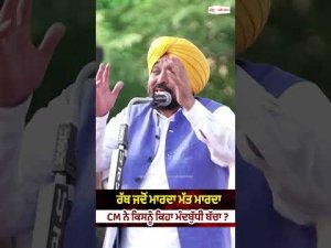 CM Makes Sharp Remark : ਰੱਬ ਜਦੋਂ ਮਾਰਦਾ ਮੱਤ ਮਾਰਦਾ CM ਨੇ ਕਿਸਨੂੰ ਕਿਹਾ ਮੰਦਬੁੱਧੀ ਬੱਚਾ ?