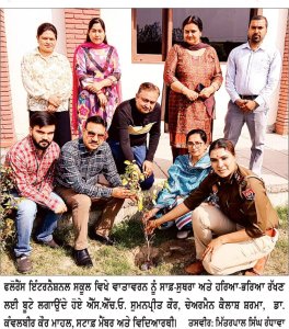 ਵਿਦਿਆਰਥੀ ਵਾਤਾਵਰਨ ਨੂੰ ਸਾਫ਼-ਸੁਥਰਾ ਰੱਖਣ ਲਈ ਬੂਟੇ ਲਗਾਉਣ- ਐਸ.ਐਚ.ਓ. ਸੁਮਨਪ੍ਰੀਤ ਕੌਰ
