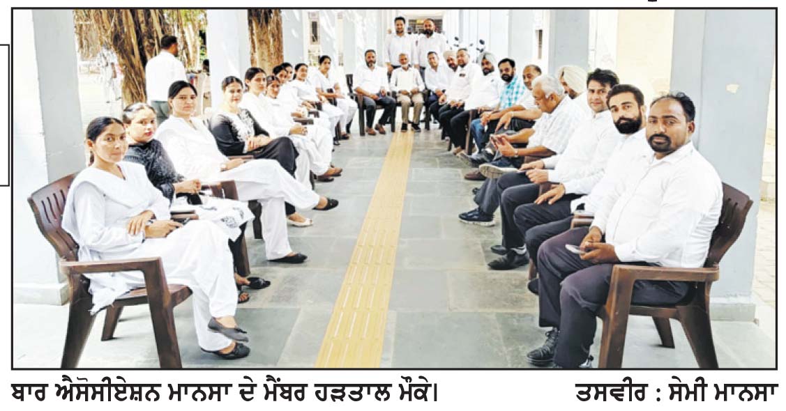 ਐਡਵੋਕੇਟ ਮਾਨ ’ਤੇ ਦਰਜ ਮੁਕੱਦਮੇ ਨੂੰ ਰੱਦ ਕਰਵਾਉਣ ਲਈ ਵਕੀਲਾਂ ਵਲੋਂ ਹੜਤਾਲ