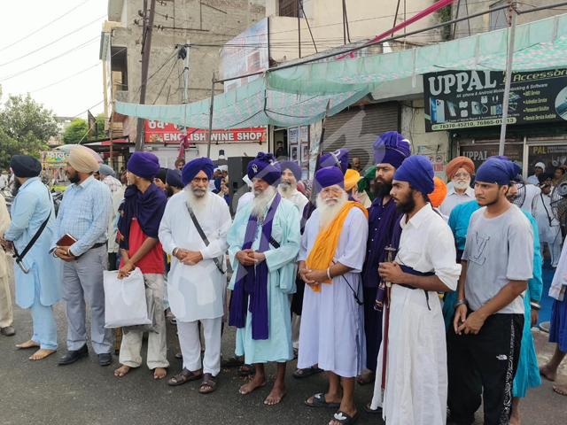ਮੀਰੀ ਪੀਰੀ ਖ਼ਾਲਸਾ ਮਾਰਚ ਦਾ ਨਵਾਂ ਸ਼ਹਿਰ ਚ ਹੋਇਆ ਭਰਵਾਂ ਸਵਾਗਤ