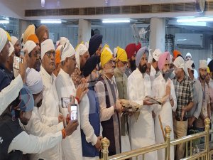ਕੇਂਦਰੀ ਮੰਤਰੀ ਸ਼ਿਵਰਾਜ ਸਿੰਘ ਚੌਹਾਨ ਤਖ਼ਤ ਸ੍ਰੀ ਦਮਦਮਾ ਸਾਹਿਬ ਨਤਮਸਤਕ