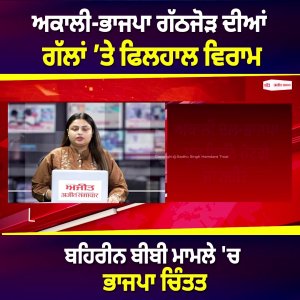 ਅਕਾਲੀ-ਭਾਜਪਾ ਗੱਠਜੋੜ ਦੀਆਂ ਗੱਲਾਂ ’ਤੇ ਫਿਲਹਾਲ ਵਿਰਾਮ