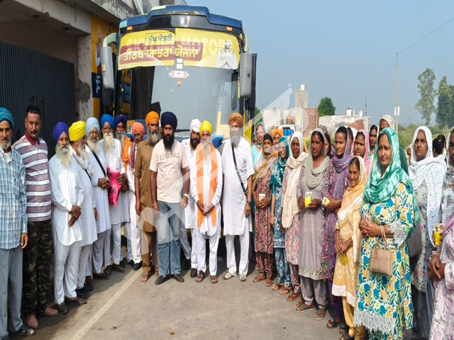 ਪਿੰਡ ਸ਼ਹੂਰਾ ਤੋਂ 'ਮੁੱਖ ਮੰਤਰੀ ਤੀਰਥ ਯਾਤਰਾ' ਬੱਸ ਨੂੰ ਹਰੀ ਝੰਡੀ ਦੇ ਕੇ ਕੀਤਾ ਰਵਾਨਾ