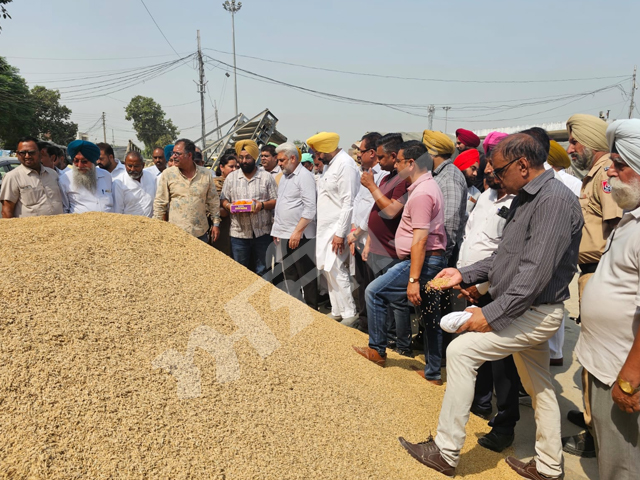 ਕੈਬਨਿਟ ਮੰਤਰੀ ਲਾਲ ਚੰਦ ਕਟਾਰੂਚੱਕ ਨੇ ਕੀਤਾ ਨਵੀਂ ਦਾਣਾ ਮੰਡੀ ਦਾ ਦੌਰਾ