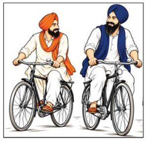 ਸਾਈਕਲਾਂ ਵਾਲੇ ਬਰਾਤੀ-ਜਦੋਂ ਔਕਾਤ ਦਾ ਮਾਪਾ ਬਦਲਿਆ