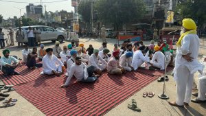 ਖੰਡਾ ਚੌਂਕ, ਭਗਤਾ ਭਾਈਕਾ ਵਿਖੇ ਰੋਸ ਧਰਨਾ ਸ਼ੁਰੂ