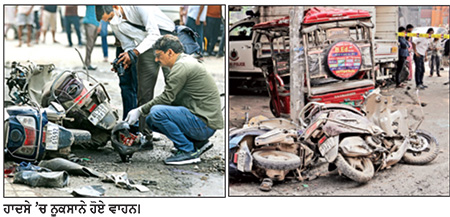 ਡੀ.ਟੀ.ਸੀ. ਬੱਸ ਨੇ ਮੋਟਰਸਾਈਕਲ, ਈ-ਰਿਕਸ਼ਾ ਤੇ ਸਕੂਟਰੀ ਨੂੰ ਮਾਰੀ ਟੱਕਰ - ਇਕ ਦੀ ਮੌਤ
