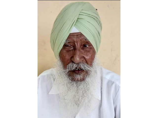 ਬੱਬਰ ਅਕਾਲੀ ਰਤਨ ਸਿੰਘ ਰੱਕੜ ਦੇ ਪੋਤਰੇ ਮਾਸਟਰ ਜੁਝਾਰ  ਸਿੰਘ ਰੱਕੜ ਦਾ ਦਿਹਾਂਤ