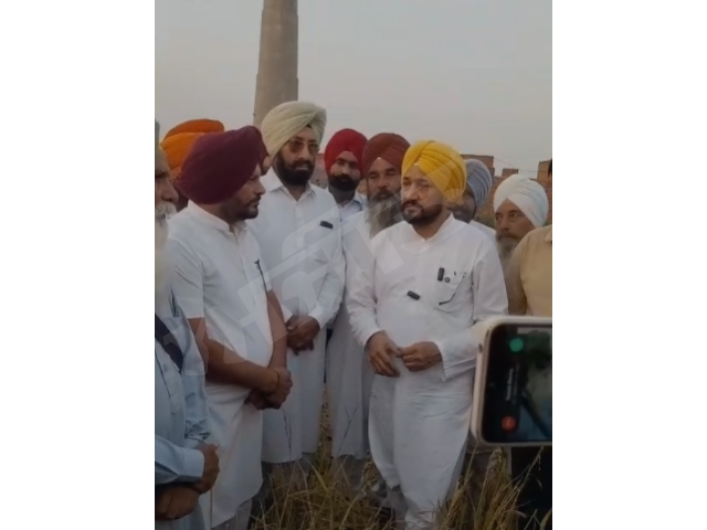 ਚਰਨਜੀਤ ਸਿੰਘ ਚੰਨੀ ਨੇ ਗੜ੍ਹੇਮਾਰੀ ਪ੍ਰਭਾਵਿਤ ਪਿੰਡਾਂ ਦਾ ਕੀਤਾ ਦੌਰਾ