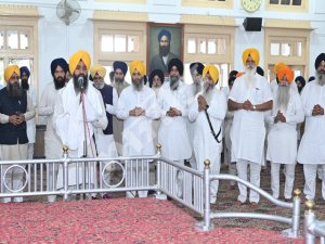 ਸ਼੍ਰੋਮਣੀ ਕਮੇਟੀ ਮੈਂਬਰ ਬਲਦੇਵ ਸਿੰਘ ਚੂੰਘਾਂ ਦੇ ਅਕਾਲ ਚਲਾਣੇ ’ਤੇ ਸ਼੍ਰੋਮਣੀ ਕਮੇਟੀ ਦਫ਼ਤਰ ਵਿਖੇ ਕੀਤੀ ਗਈ ਸ਼ੋਕ ਸਭਾ